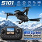 ZNLYRION RC Drone with HD Dual Camera 2.4Ghz  Altitude Hold Path Planning Flight 3-Speed Adjustable Foldable Drone Toy