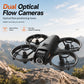 ZNLYRION  Mini Full Protective Drone YL3PK With 2.4 Inch Screen Remote Dual Camera Optical Flow Hover 2 Batteries Indoor RC Quadcopter