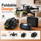 ZNLYRION S160 Foldable Brushless Drone with Screen Remote 360° Obstacle Avoidance EIS Dual Camera Optical Flow Positioning RGB LED Light RC Quadcopter