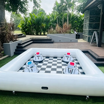 Outdoor Amusement Inflatable Bumper Car Go Kart Track Go Kart Race Tracks Without Cars