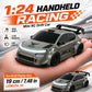 ZNLYRION RC Drift Car SG718 1: 24 Scale 4WD With Replaceable Racing Drift Tires LED Headlights Taillight Sport Rear Wing Remote Control Racing Vehicle Toy