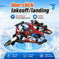 ZNLYRION Drone YL86 Fighter Shape With Screen Remote 480P Camera Fixed Height Hover Cool LED Light 360 Stunt Roll RC Quadcopter