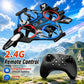 ZNLYRION Drone YL86 Fighter Shape With Screen Remote 480P Camera Fixed Height Hover Cool LED Light 360 Stunt Roll RC Quadcopter
