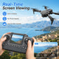 ZNLYRION RC Drone with HD Dual Camera 2.4Ghz  Altitude Hold Path Planning Flight 3-Speed Adjustable Foldable Drone Toy