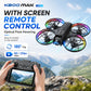 ZNLYRION Mini Drone K200MAX Full Protected  With LCD Screen Remote 180 Electric Adjustable Camera Brushless Motor Optical Flow Hover RGB Colorful Light RC Quadcopter