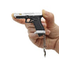 New 2025 G34 Black Silver Tactical Alloy Mini Pistol Keychain 1:3 Scale Shell Ejection Free Assembly Mini Gun Fidget Toy