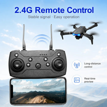 ZNLYRION FPV Drone Dual Camera Optical Flow Hover Foldable RC Quadcopter APP Path Flight Beginner Drone Toy