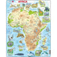 Africa Map 63 Piece Tray Jigsaw Puzzle Larsen