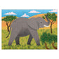 African Elephant 48 Piece Mini Jigsaw Puzzle Mudpuppy