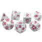 Alabaster Malphite - 7 Piece DnD Dice Set | Acrylic RPG Gaming Dice