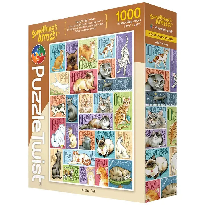 Alpha Cat "Something's Amiss!" 1000 Piece Jigsaw Puzzle PuzzleTwist
