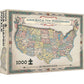 America the Wonderland 1000 Piece Shaped Jigsaw Puzzle TDC