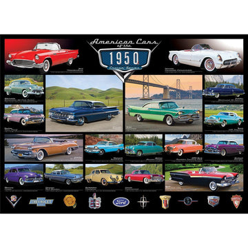 American Cars of the 1950s 1000 Piece Jigsaw Puzzle Eurographics