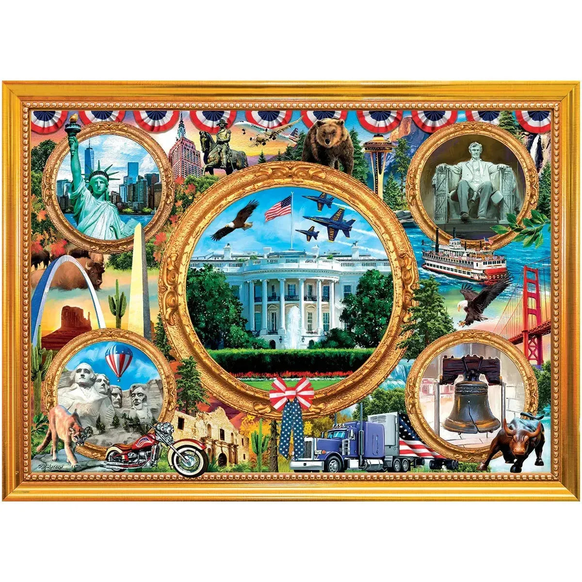 American Monuments 1000 Piece Jigsaw Puzzle Eurographics