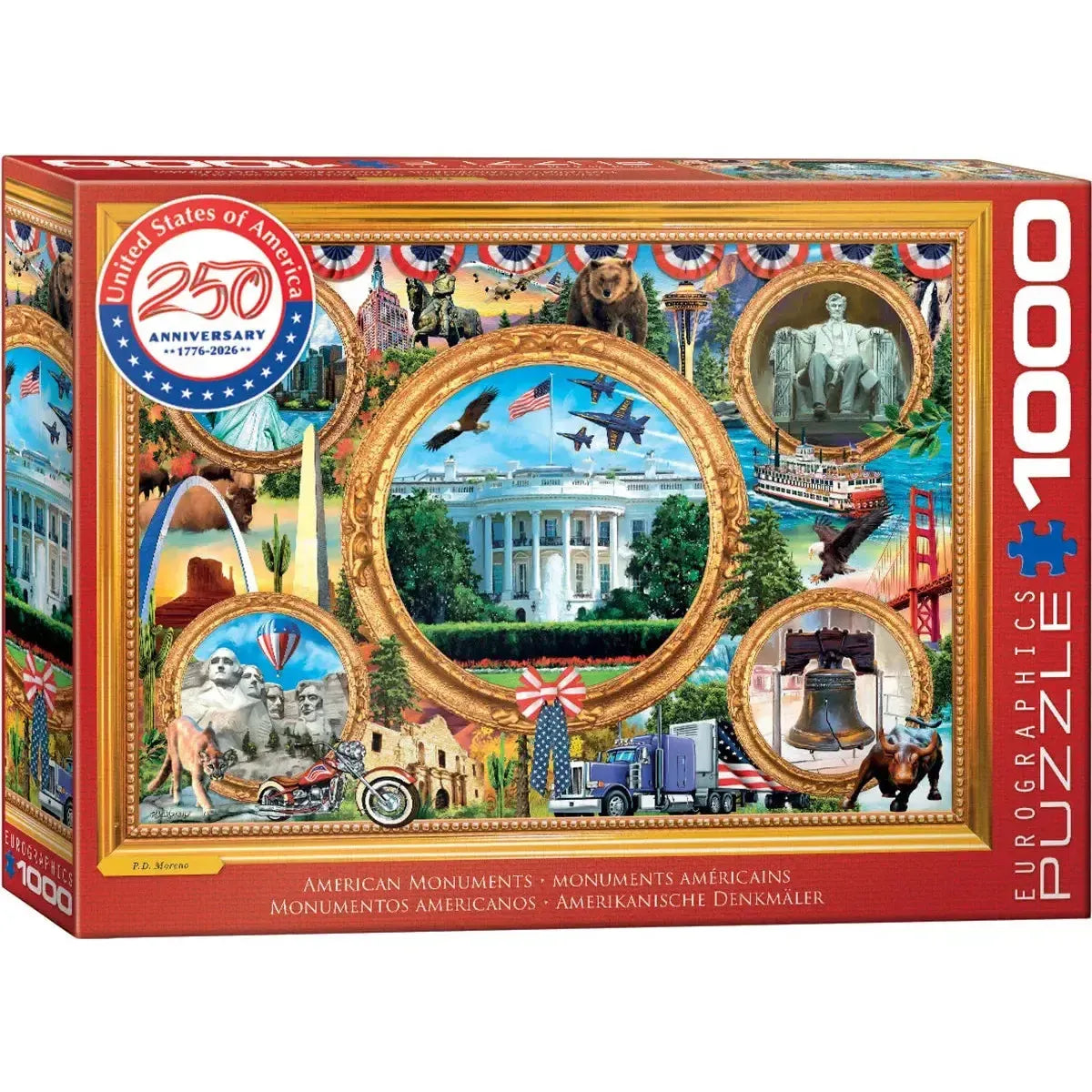American Monuments 1000 Piece Jigsaw Puzzle Eurographics