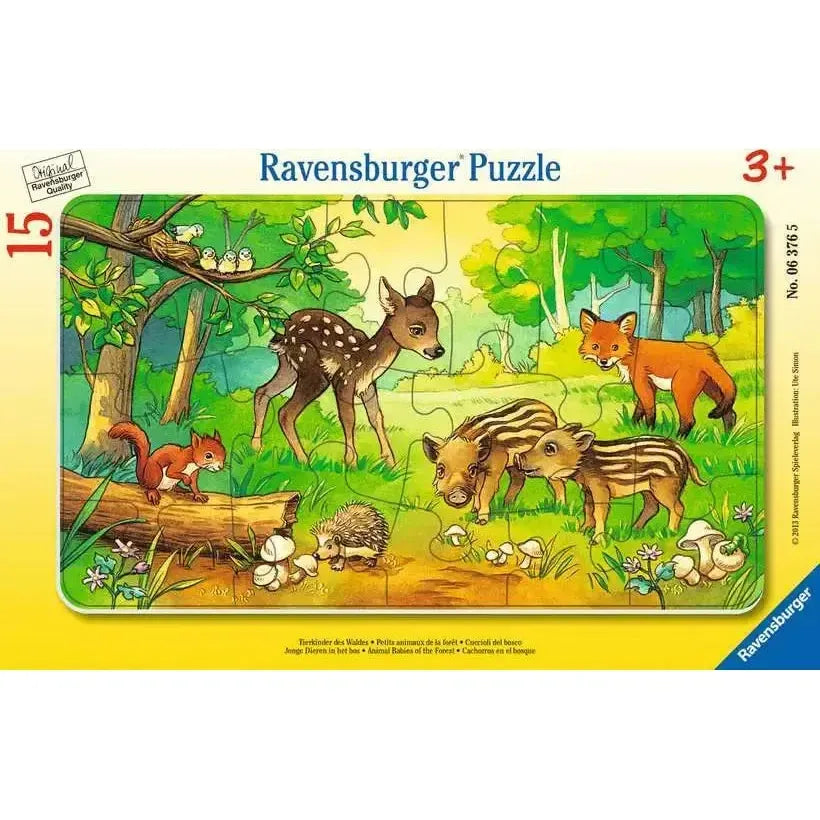 Animals Babies of the Forest 15 Piece Tray Jigsaw Puzzle Ravensburger