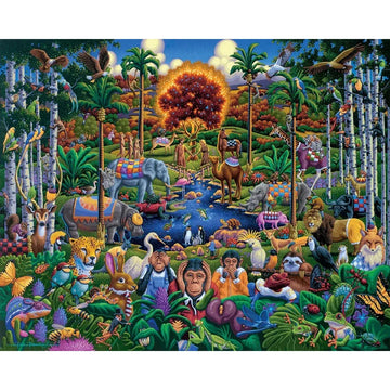 Animals of Eden 500 Piece Jigsaw Puzzle Dowdle