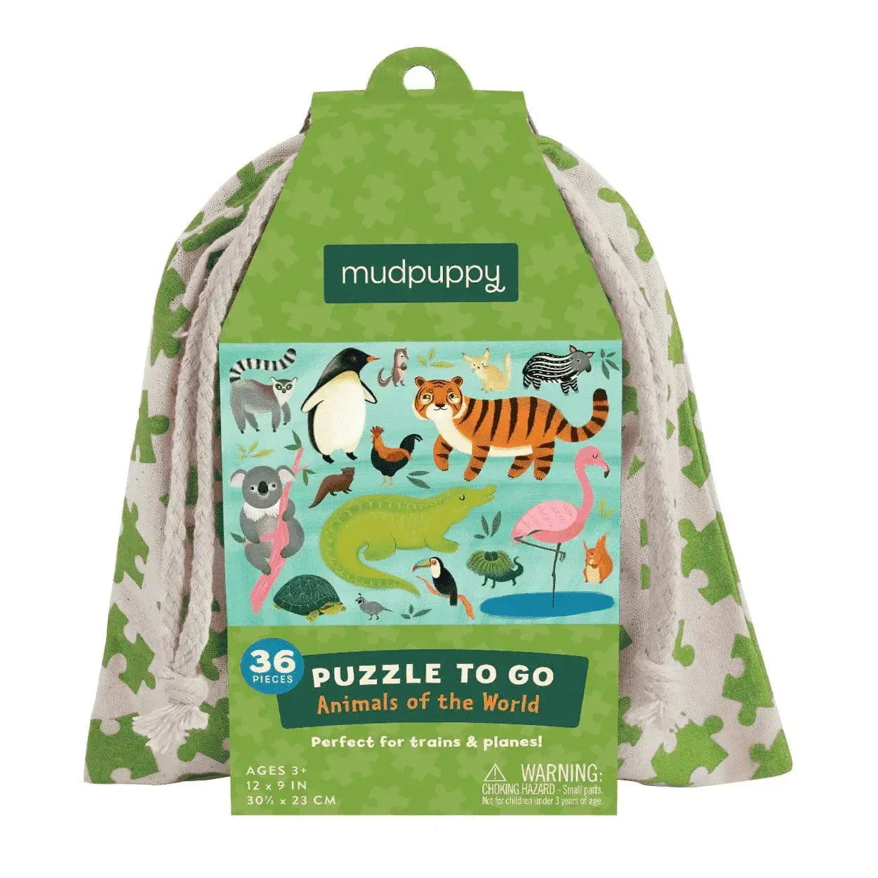 Animals of the World 36 Piece Mini Jigsaw Puzzle Mudpuppy