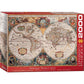 Antique World Map 2000 Piece Jigsaw Puzzle Eurographics