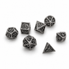 Elder Scroll – Antique Silver 7-Piece Metal D&D Dice Set