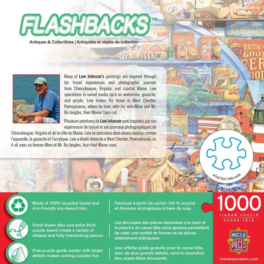 Antiques & Collectibles Flashbacks 1000 Piece Jigsaw Puzzle MasterPieces