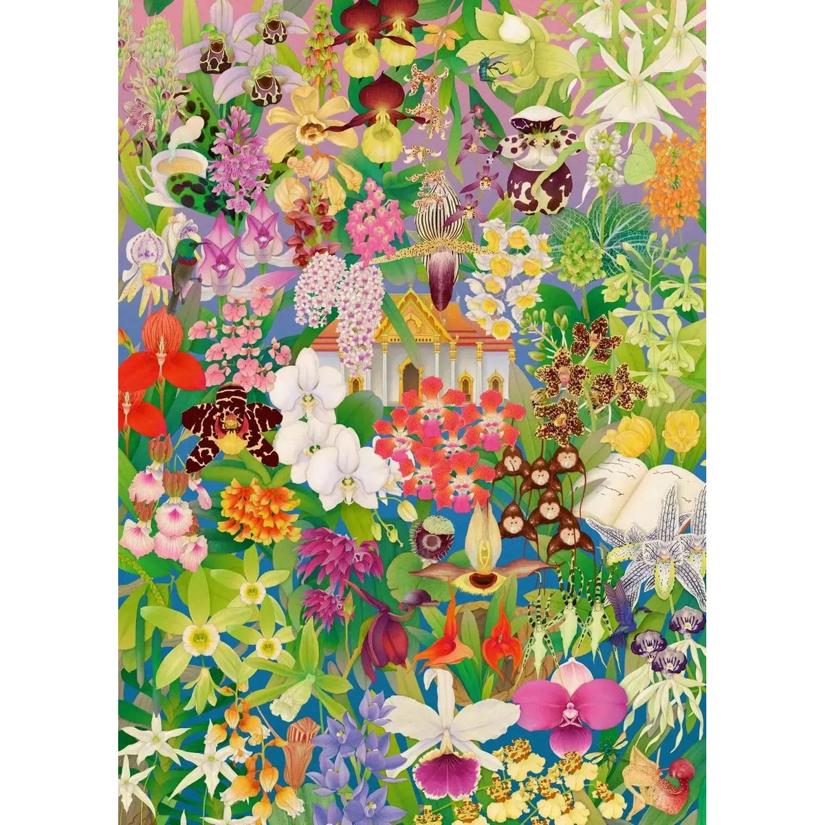 Around the World in 50 Orchids 1000 Piece Jigsaw Puzzle Laurence King