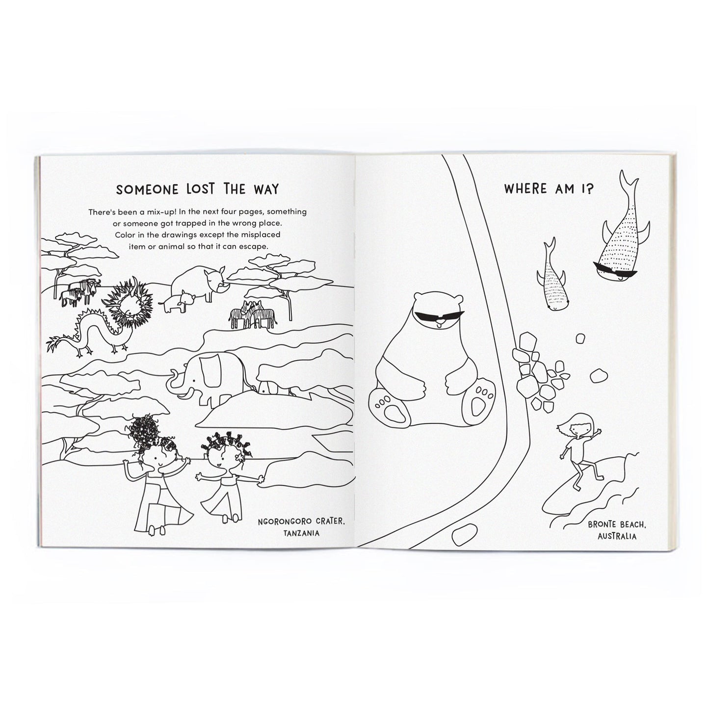 Around the World Coloring Book