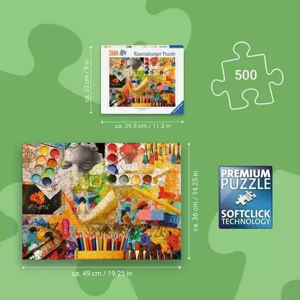 Art Studio 500 Piece Jigsaw Puzzle Ravensburger
