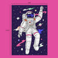 Astronaut 99 Piece Mini Jigsaw Puzzle Puzzledly