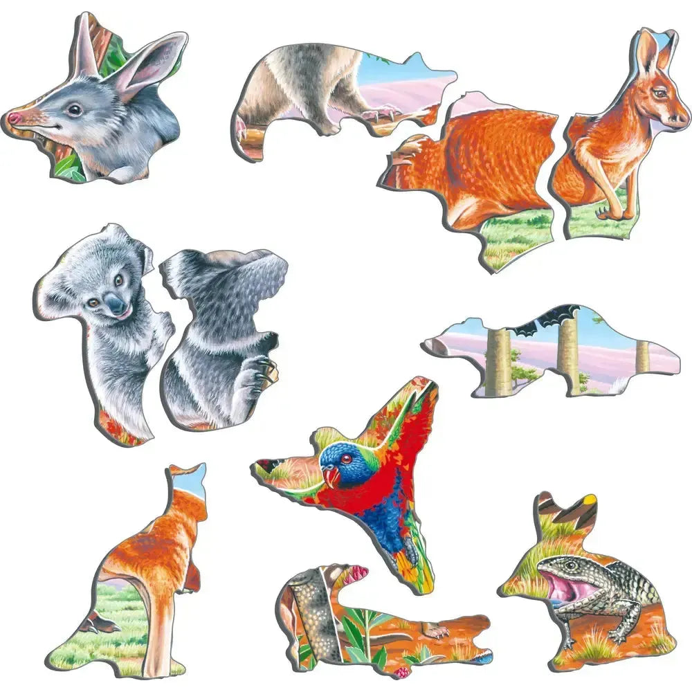 Australian Wildlife 60 Piece Tray Jigsaw Puzzle Larsen