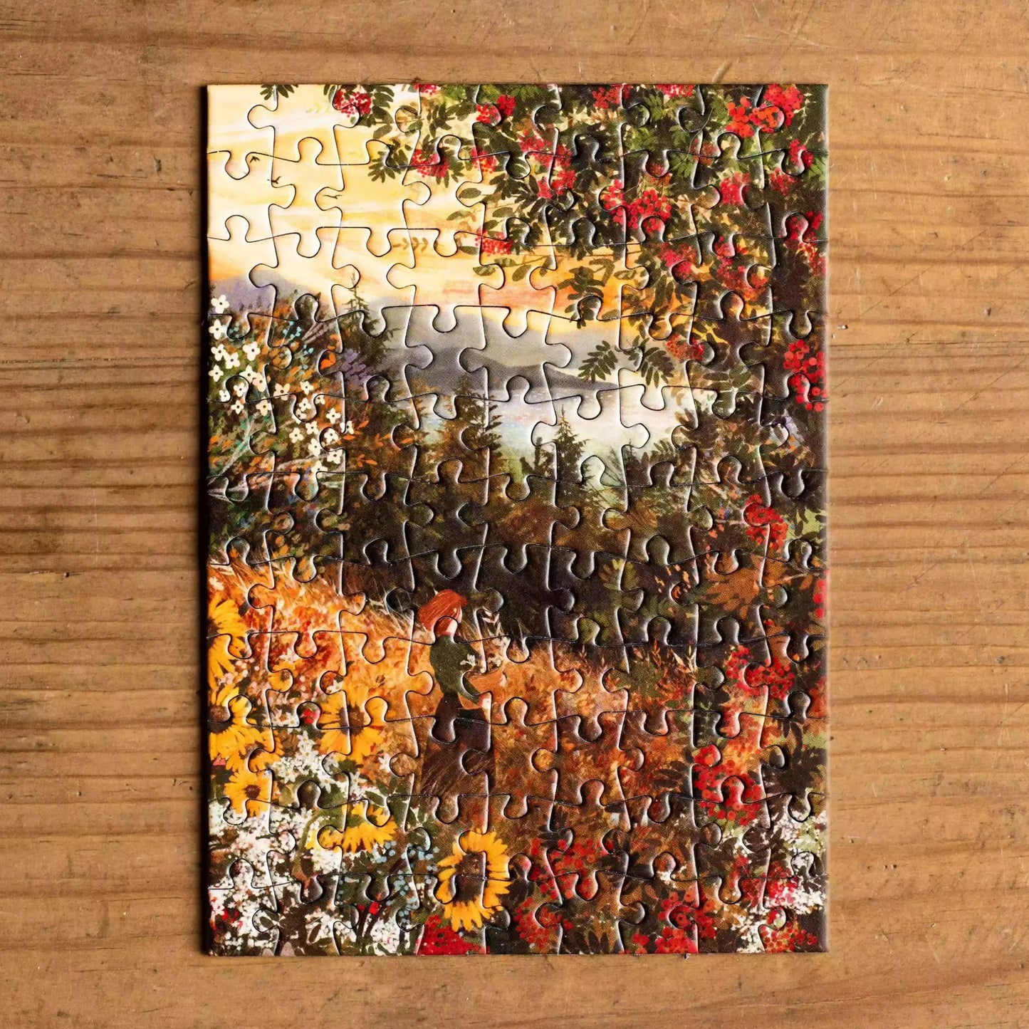 Autumn Foraging 99 Piece Mini Jigsaw Puzzle Trevell