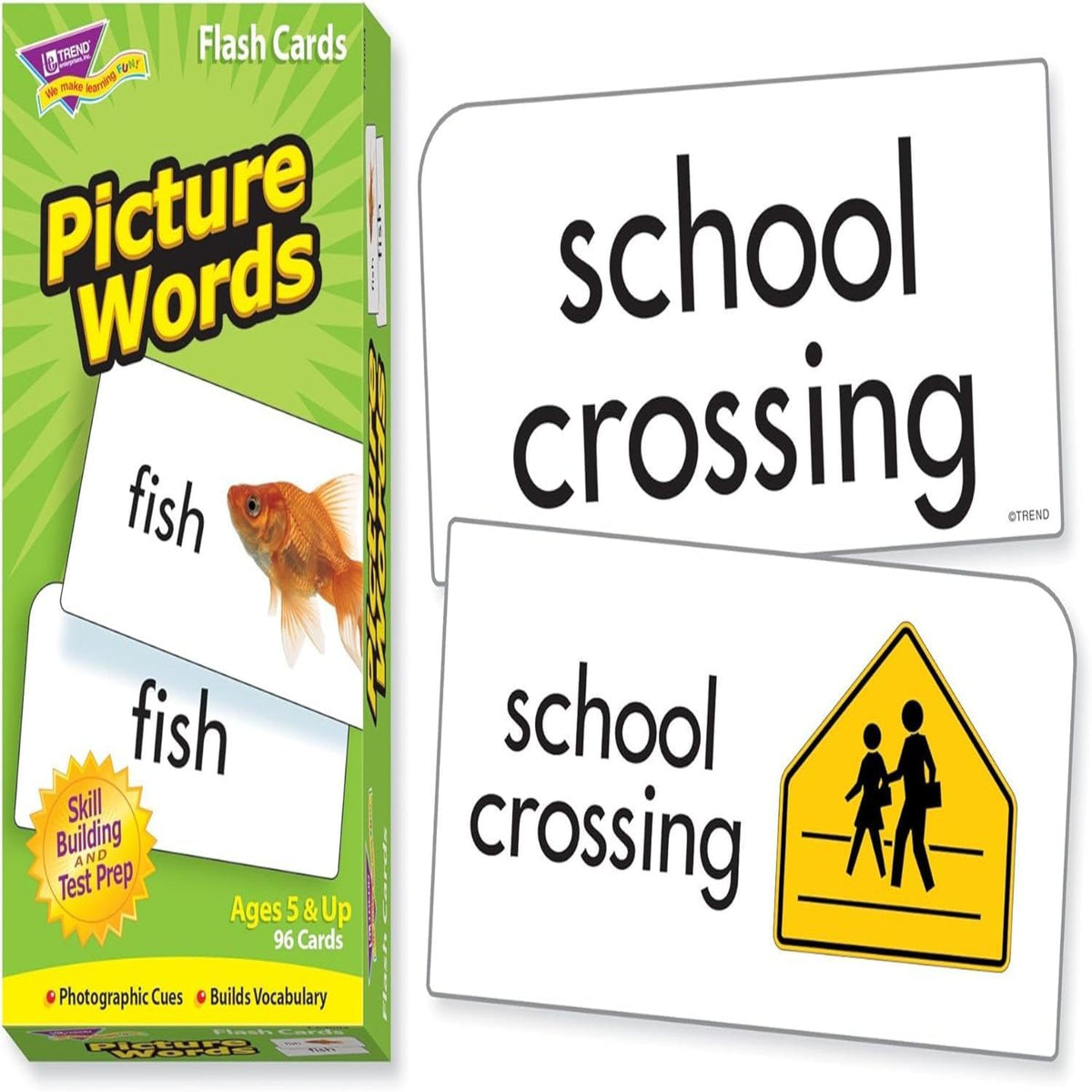 See Read Grow Picture Word Flash Cards for Kids Ages 5+