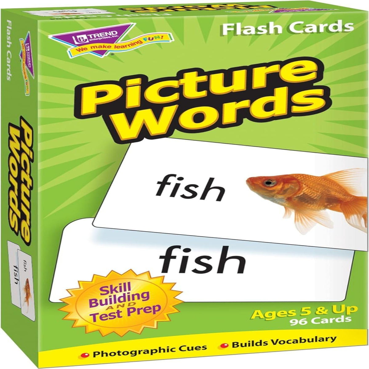 See Read Grow Picture Word Flash Cards for Kids Ages 5+