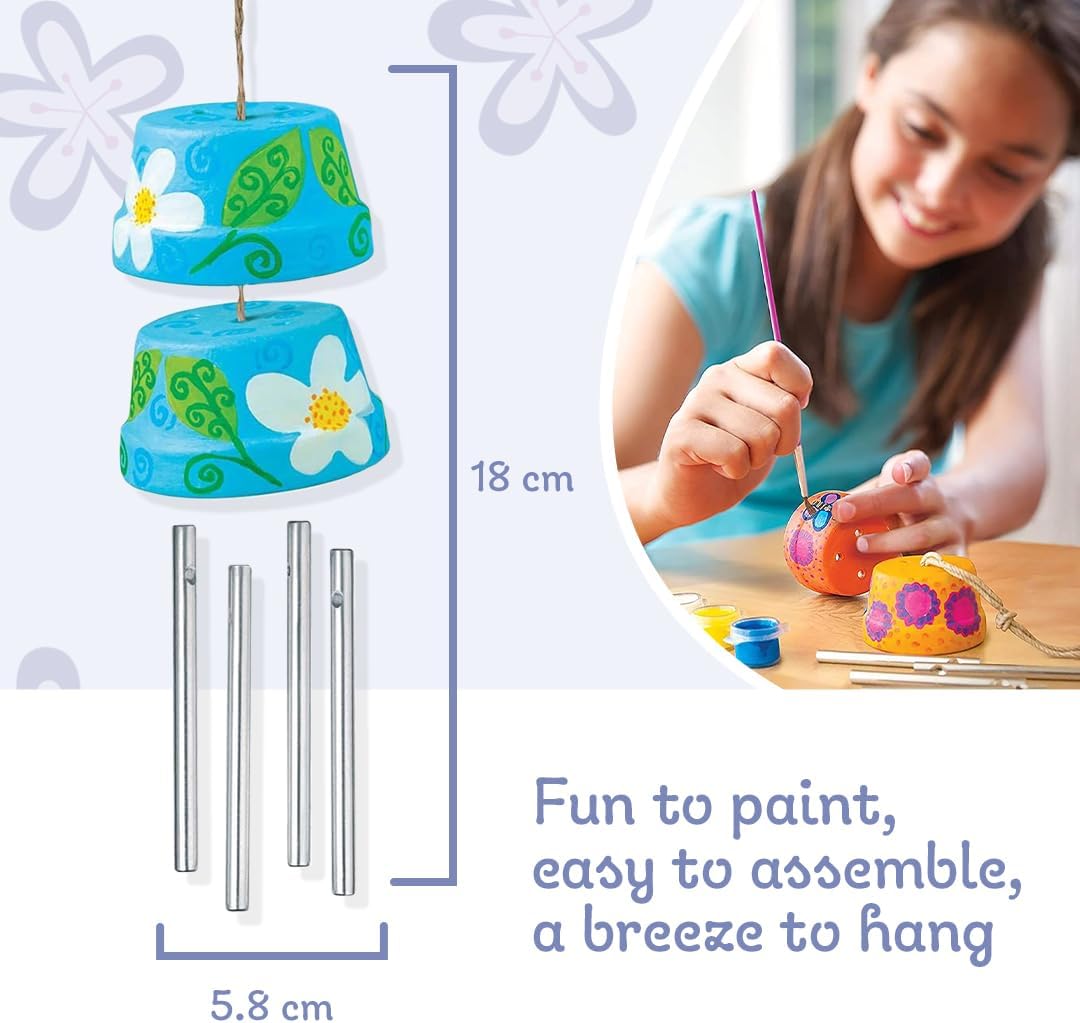 Paint Play Chime DIY Wind Chime Craft Kit Ages 8+