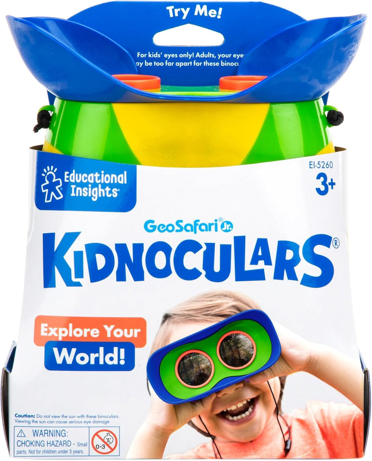 Little Explorer Adventure Binoculars for Kids Ages 3+ Nature Discovery Bird Watching STEM Toy