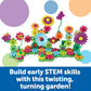 Blooming Garden Gear Builder STEM Construction Set 116 Piece Flower Building Toy for Kids Ages 4+ Creative Engineering Learning Kit