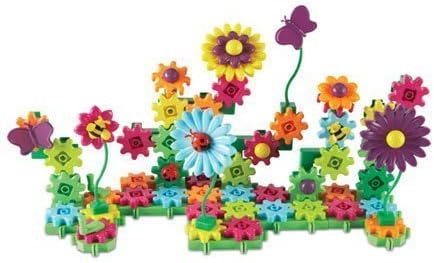 Blooming Garden Gear Builder STEM Construction Set 116 Piece Flower Building Toy for Kids Ages 4+ Creative Engineering Learning Kit