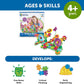 Blooming Garden Gear Builder STEM Construction Set 116 Piece Flower Building Toy for Kids Ages 4+ Creative Engineering Learning Kit