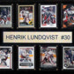 NHL 12x15 Henrik Lundqvist New York Rangers 8Card Plaque