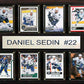 Nhl 12X15 Daniel Sedin Vancouver Canucks 8-Card Plaque