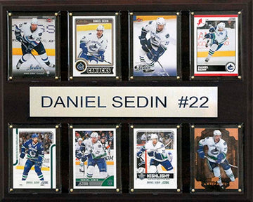 Nhl 12X15 Daniel Sedin Vancouver Canucks 8-Card Plaque