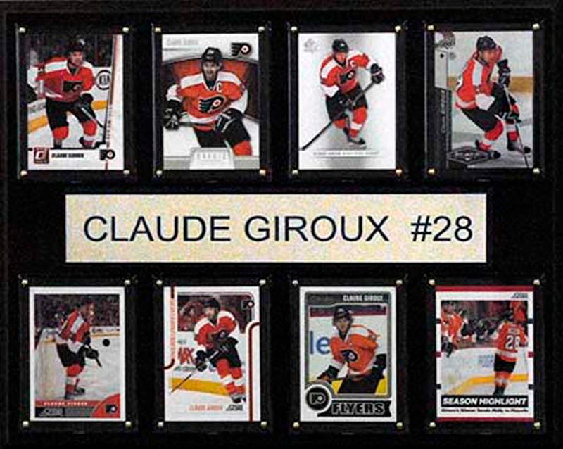 NHL 12x15 Claude Giroux Philadelphia Flyers 8Card Plaque