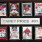 NHL 12x15 Carey Price Montreal Canadiens 8-Card Plaque