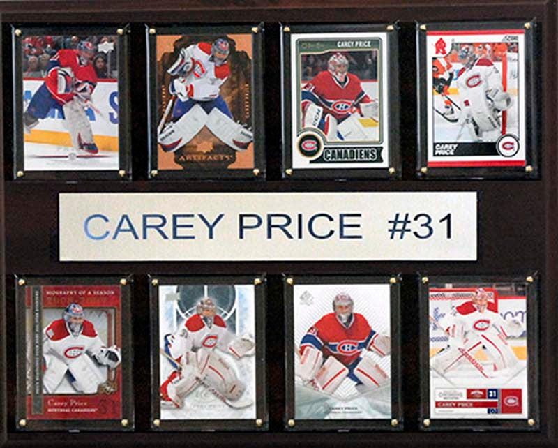 NHL 12x15 Carey Price Montreal Canadiens 8-Card Plaque