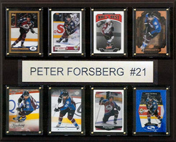 Nhl Colorado Avalanche Peter Forsberg 8-Card Plaque, 12 X 15-Inch