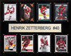 Nhl 12X15 Henrik Zetterberg Detroit Red Wings 8-Card Plaque