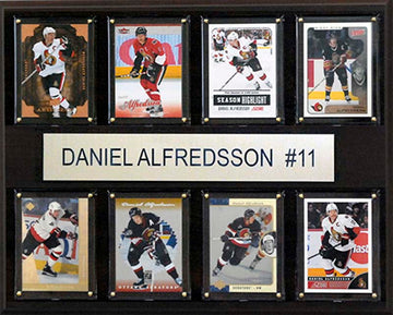 Nhl 12X15 Daniel Alfredsson Ottawa Senators 8-Card Plaque