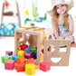 Drop Match Learn Wooden Shape Sorter for Toddlers Ages 2+