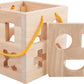 Drop Match Learn Wooden Shape Sorter for Toddlers Ages 2+