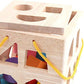 Drop Match Learn Wooden Shape Sorter for Toddlers Ages 2+